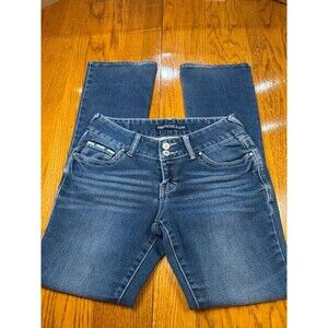 Amethyst jeans, size 3R, bootcut, embellished pockets, euc